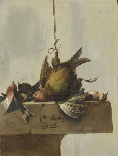 Martwa natura z ptakami autorstwa William Gowe Ferguson