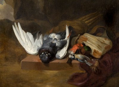 Martwa natura z martwymi ptakami (lub martwym drobiem) autorstwa William Gowe Ferguson