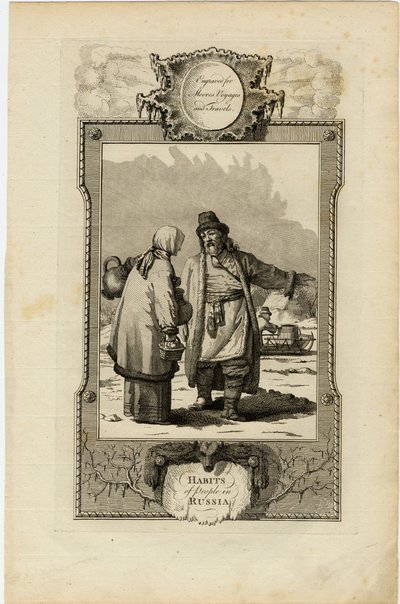 Nawyki moskwian, ok. 1730 autorstwa William Grainger