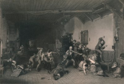 Blind Mans Buff, 1812, połowa XIX wieku. autorstwa William Greatbach