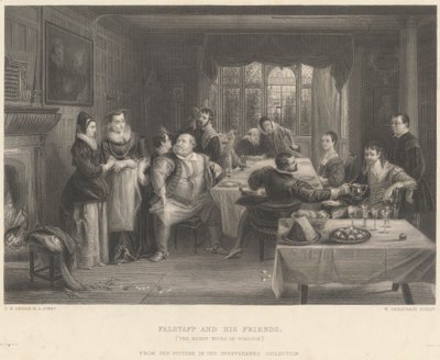 Falstaff i jego przyjaciele autorstwa William Greatbach