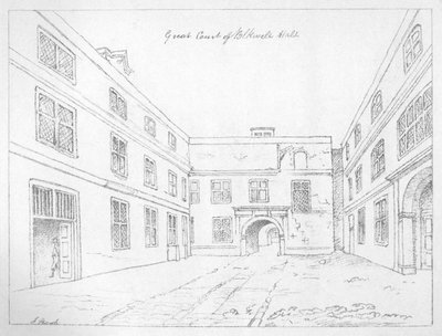 Great Court of Blackwell Hall, City of London, 1886. autorstwa William Griggs