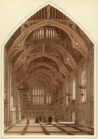 Wnętrze Guildhall, City of London, 1886 autorstwa William Griggs