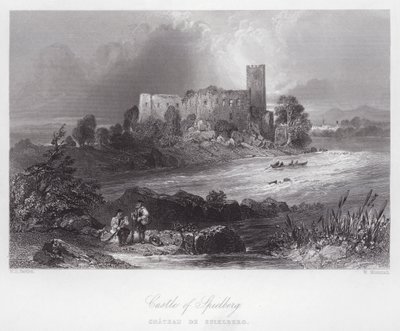 Zamek Spielberg (rycina) autorstwa William H. Bartlett