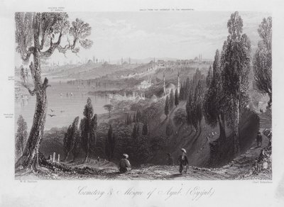 Cmentarz i Meczet Ayub, Eyyub (rycina) autorstwa William H. Bartlett