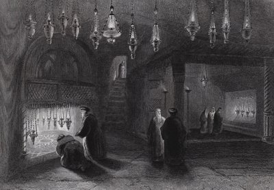 Sanktuarium Narodzenia, Betlejem (rycina) autorstwa William H. Bartlett