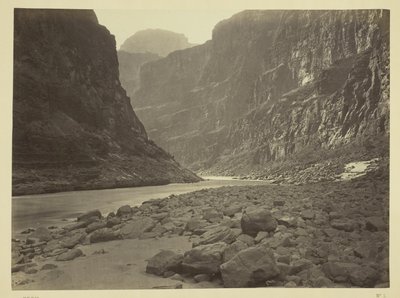 Rzeka Kolorado, ujście Kanab Wash, patrząc na zachód autorstwa William H. Bell
