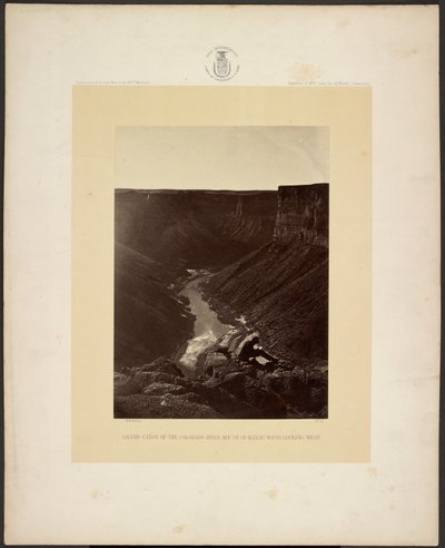 Grand Cañon rzeki Kolorado, ujście Kanab Wash, patrząc na zachód autorstwa William H. Bell