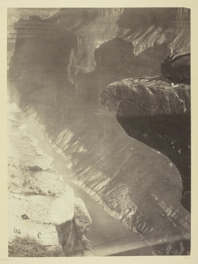 Patrząc na południe do Grand Cañon, rzeka Kolorado, skrzyżowanie Sheavwitz autorstwa William H. Bell