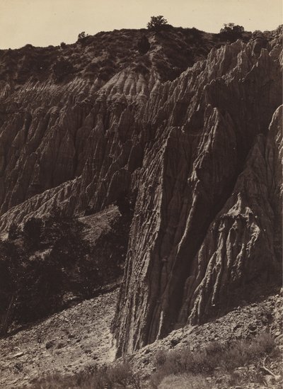 Rzeźba Deszczu, Kanon Salt Creek, Utah, 1872. autorstwa William H. Bell
