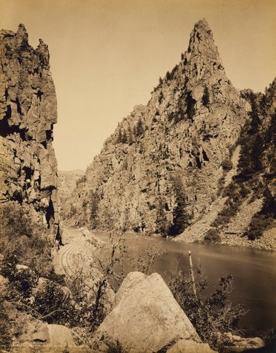 Currecanti Needle, Black Cañon of the Gunnison autorstwa William H. Jackson