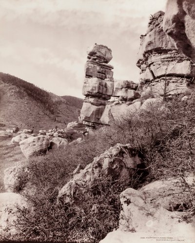 Pulpit Rock, Perry Park (1055) autorstwa William H. Jackson