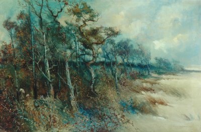 Drzewa w piaszczystym krajobrazie, Heysham, 1915 autorstwa William H. Parkinson
