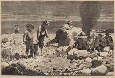 Szkice nad morzem - pieczenie małży autorstwa William H. Redding after Winslow Homer