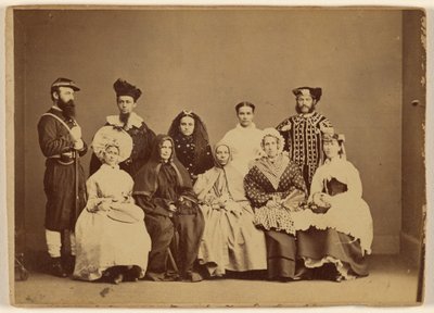 Zdjęcie z maskarady 18 lutego 1868 r. - Friendship Hall w Filadelfii. autorstwa William H. Rhoades