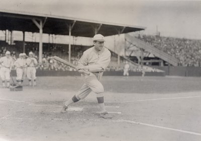 Mike Donlin, zapolowy Pittsburgh Pirates, podczas próbnego zamachu autorstwa William H. Trefts Jr.