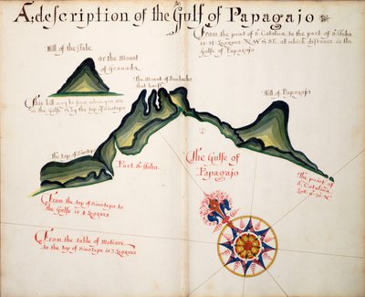 Opis zatoki Papagajo autorstwa William Hack