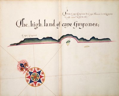 Wysoki ląd Cape Guyones autorstwa William Hack