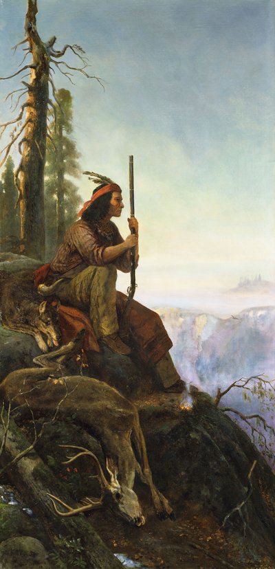 Pożar sygnałowy, 1880 autorstwa William Hahn