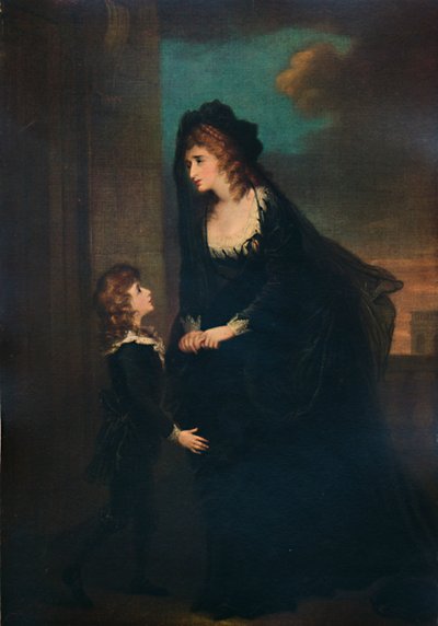 Pani Siddons i jej syn w tragedii Izabeli, 1784, 1935 autorstwa William Hamilton