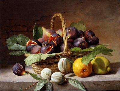 Martwa natura z figami i orzechami włoskimi autorstwa William Hammer