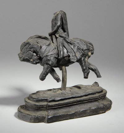 Makieta do konnego posągu Edwarda I, c.1893 (plastelina) autorstwa William Hamo Thornycroft