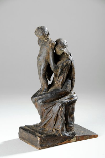 Makieta do figurek Matki i Dziecka (plastelina) autorstwa William Hamo Thornycroft