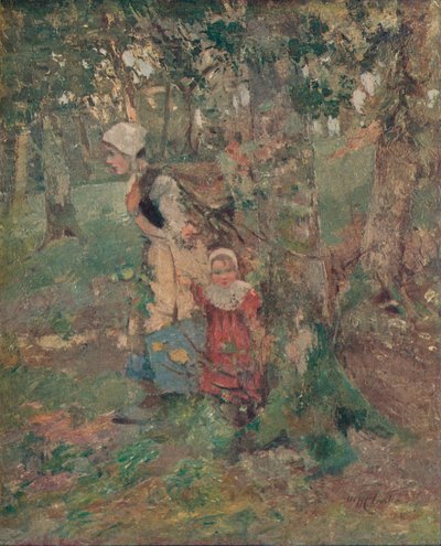 Skraj lasu, c1916 autorstwa William Hanna Clarke