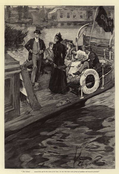 Pływanie łodzią po Tamizie autorstwa William Hatherell