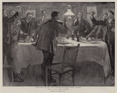 Boże chroń królową autorstwa William Hatherell