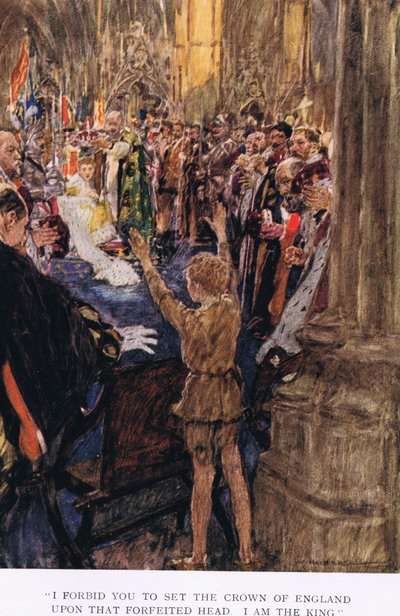„Zabraniam ci umieszczać koronę Anglii na tej utraconej głowie” autorstwa William Hatherell