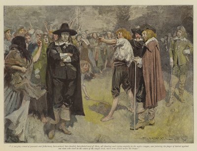 Ilustracja do The Vengeance of Dungarvan, E Lester Arnold (chromolitho) autorstwa William Hatherell