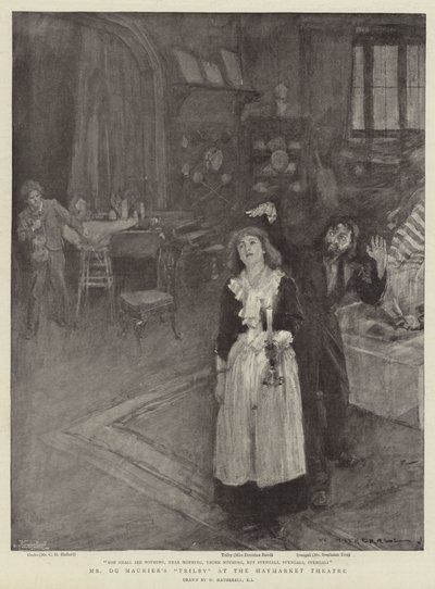 Trilby pana Du Mauriera w teatrze Haymarket autorstwa William Hatherell