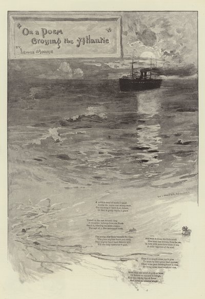 O wierszu przemierzającym Atlantyk — Lewis Morris autorstwa William Hatherell
