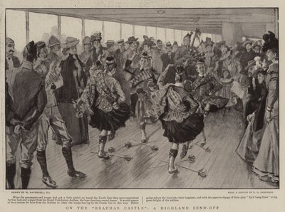 Na zamku Braemar pożegnanie z gór autorstwa William Hatherell
