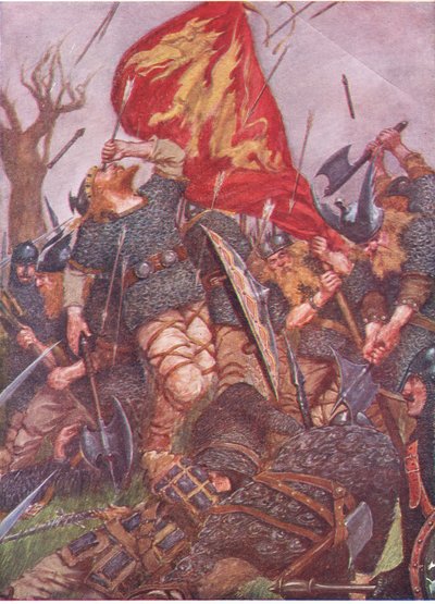 Jeden trzonek, spadając z nieba, przebił mu prawe oko autorstwa William Hatherell