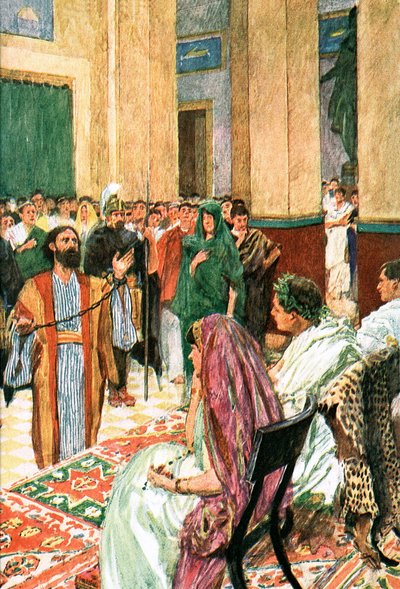 Paweł przed Agryppą autorstwa William Hatherell