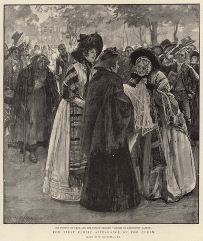 Pierwsze publiczne wystąpienie królowej autorstwa William Hatherell