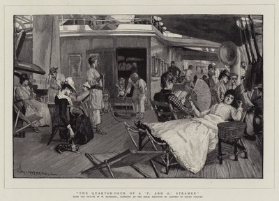 Ćwierćpokład parowca „P i O” autorstwa William Hatherell