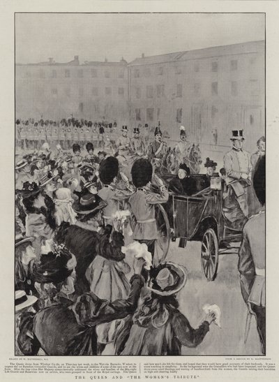 Królowa i hołd kobiet autorstwa William Hatherell