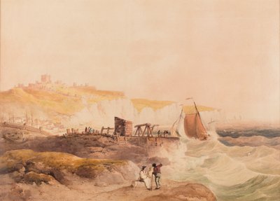 Dover, data nieznana (akwarela i ołówek na papierze) autorstwa William Havell