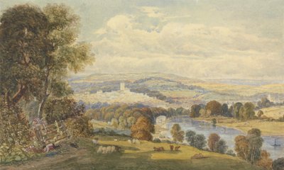 Widok Totnes, Devon autorstwa William Havell