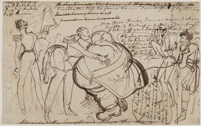 Pocałunek na Kongresie, 1818 autorstwa William Heath