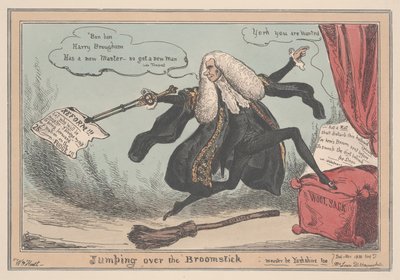 Jumping over the Broomstick - Measter be Yorkshire też, 1830 autorstwa William Heath