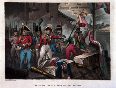 Zdobycie Ciudad Rodrigo 19 stycznia 1812, opublikowane 1818 (akwatinta) autorstwa William Heath