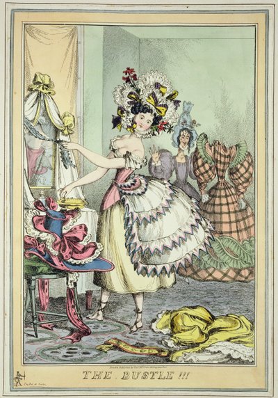 The Bustle, wyd. Thomas McLean, Londyn (kolorowa akwaforta) autorstwa William Heath