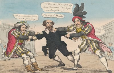 Rywal Richards, czyli Szekspir w niebezpieczeństwie, 18 maja 1814 r. autorstwa William Heath