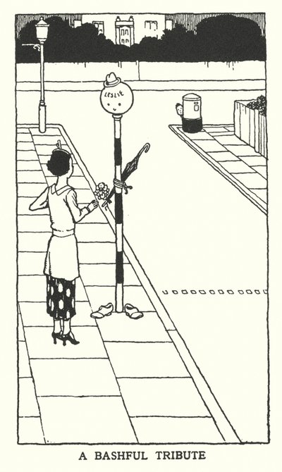 Wstydliwy hołd (lito) autorstwa William Heath Robinson