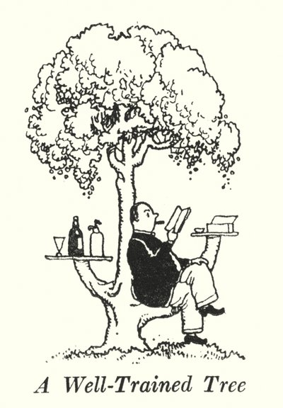 Dobrze wyszkolone drzewo (lito) autorstwa William Heath Robinson