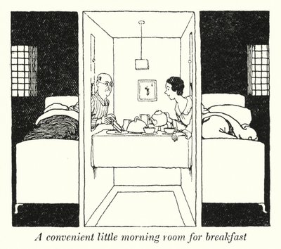 Wygodny mały pokój rano na śniadanie (lito) autorstwa William Heath Robinson